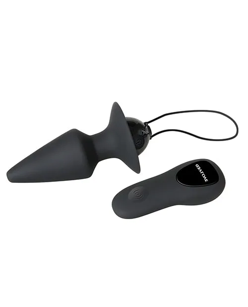 Evolved Novelties INC Anal Evolved Plug Play Remote Anal Plug Black