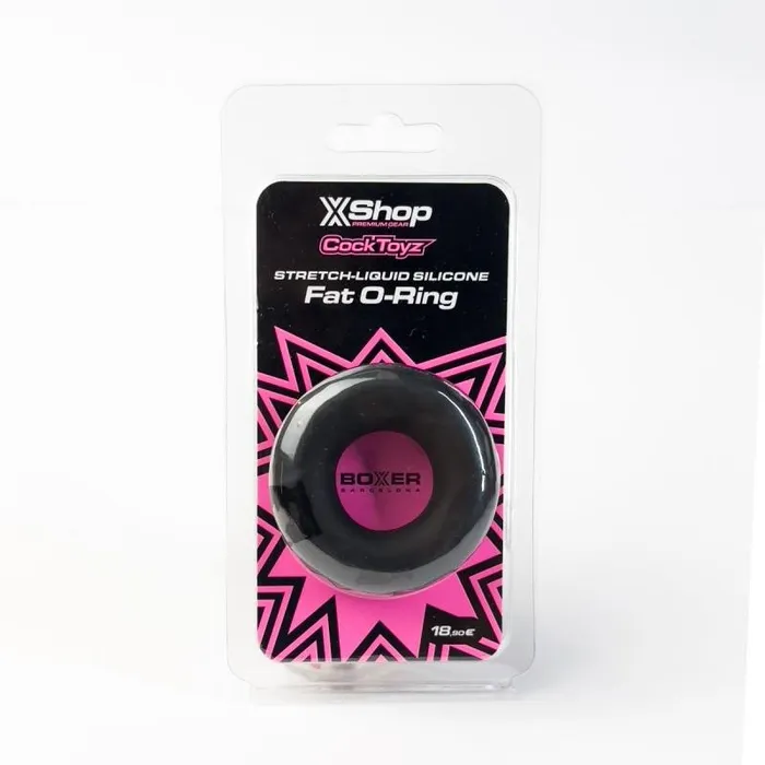 BOXER StretchLiquid Silicone Fat ORing Black Boxer Barcelona Male Sex Toys