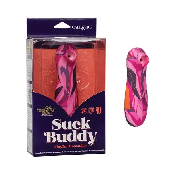 Female Sex Toys CalExotics Naughty Bits Suck Buddy Playful Massager Multicolor Female Sex Toys CalExotics Naughty Bits Suck Buddy Playful Massager Multicolor