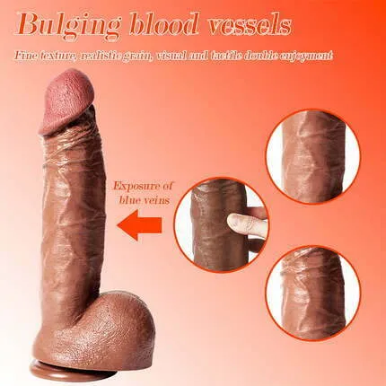 AcmeJoy Buder Manual Big Dildo for Vaginal Anal 1240 Inches Dildos