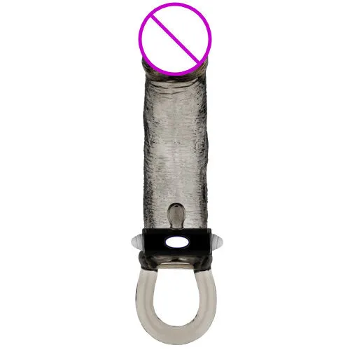 QY Vibrate Extender Sleeve 2 Javtoys Male Sex Toys