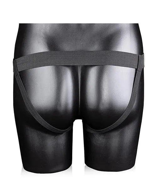 Shots America LLC Female Sex Toys Shots Ouch 8 Ribbed Hollow Strap On Wballs