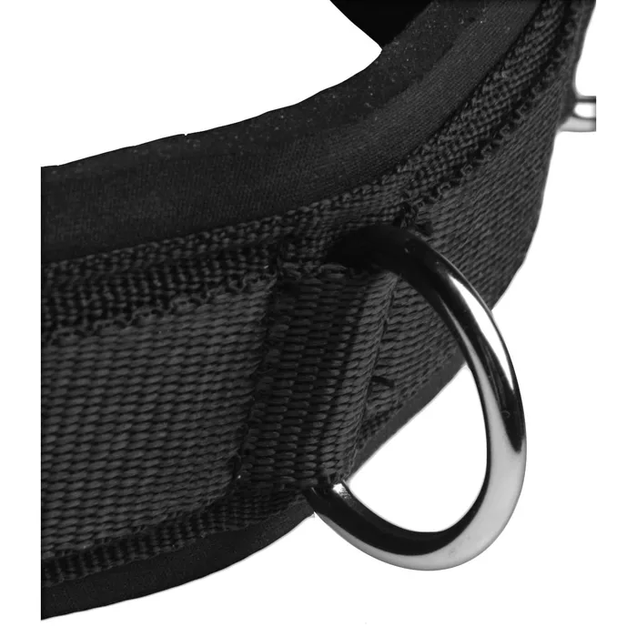 Neoprene Bondage Collar with DRings Frisky Couples