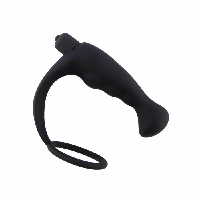 Male Sex Toys Ribbed Prostate Massager with Ring Love Plugs