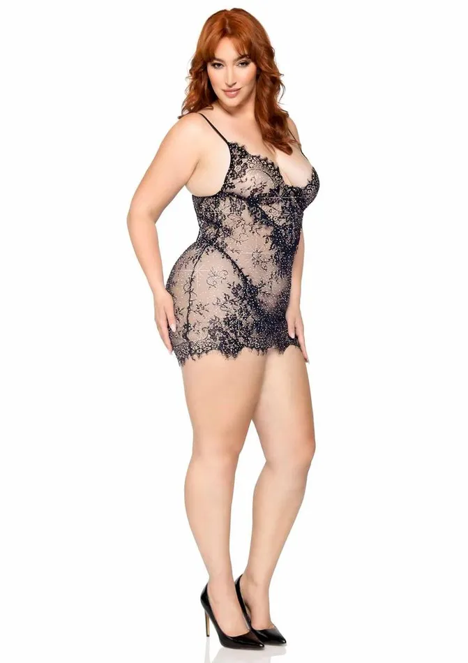 Vibrators Leg Avenue Leg Avenue Eyelash Lace Rhinestone Backless Mini Dress and GString Vibrators Leg Avenue Leg Avenue Eyelash Lace Rhinestone Backless Mini Dress and GString