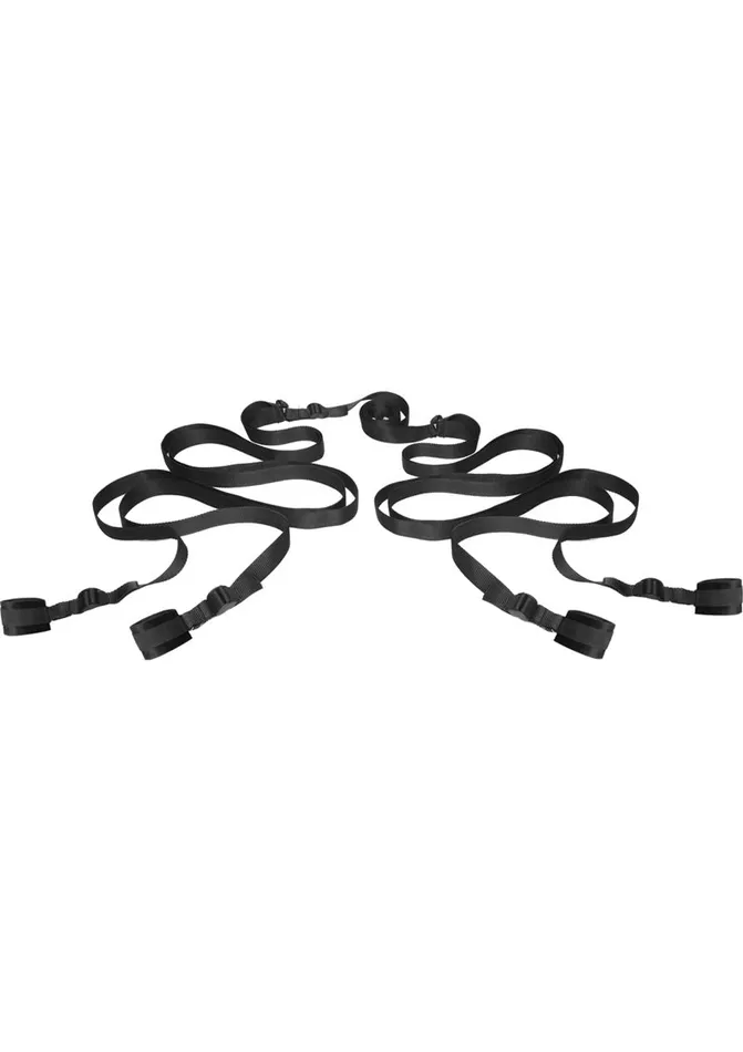 Anal Frisky Hold Me Bedroom Restraint System Black Frisky