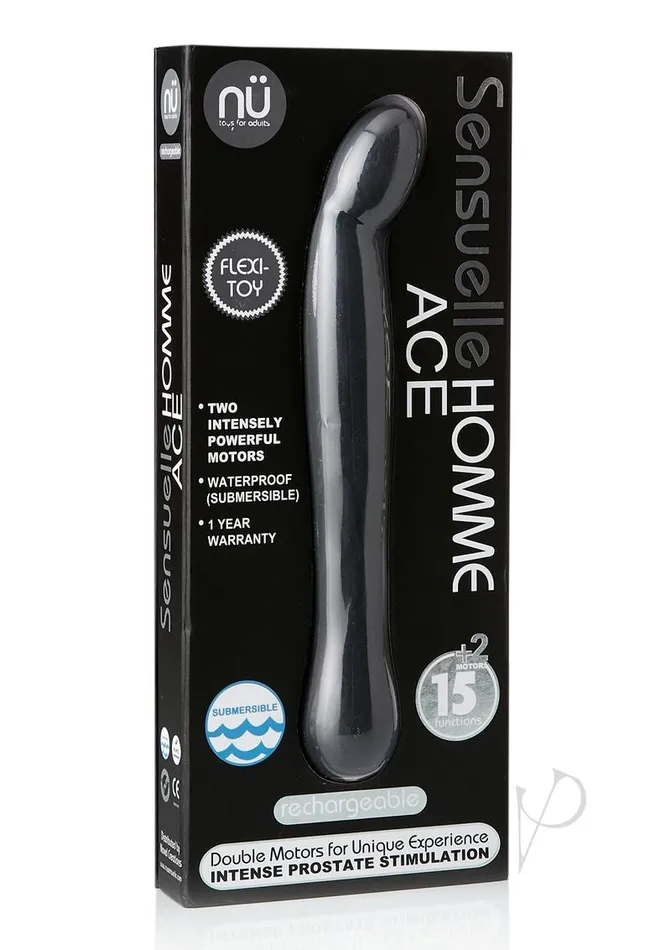 Anal Nu Sensuelle Nu Sensuelle Homme Ace Rechargeable Silicone Prostate Massager Black Anal Nu Sensuelle Nu Sensuelle Homme Ace Rechargeable Silicone Prostate Massager Black