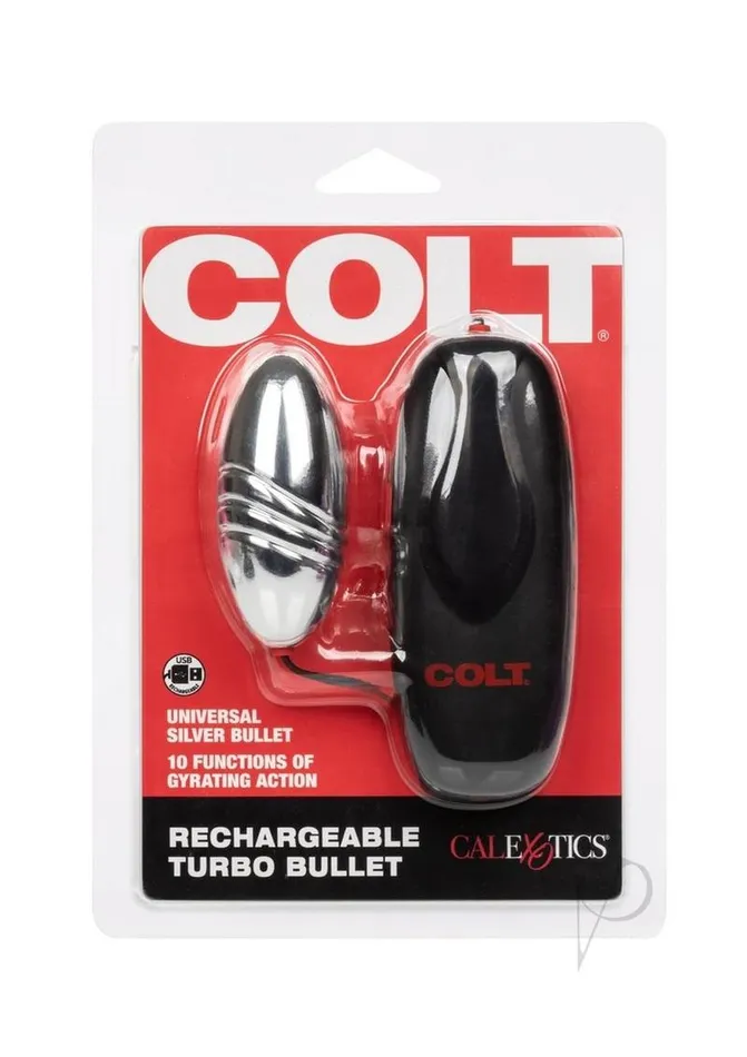 Colt Female Sex Toys Colt Rechargeable Turbo Bullet Silver