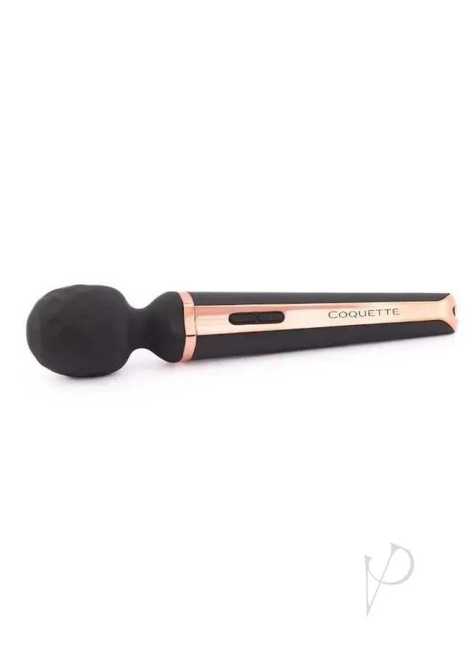 Coquette Female Sex Toys Coquette The Princess Wand Rechargeable Silicone Massager BlackGold Coquette Female Sex Toys Coquette The Princess Wand Rechargeable Silicone Massager BlackGold