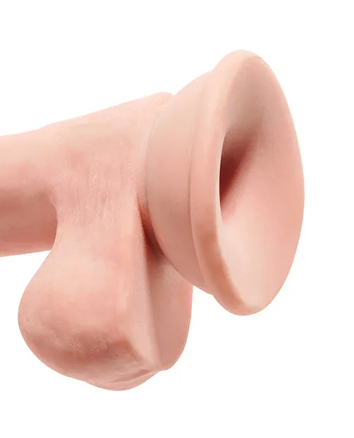 Dildos King Cock King Cock Plus Triple Density Dildo with Balls 65in Vanilla