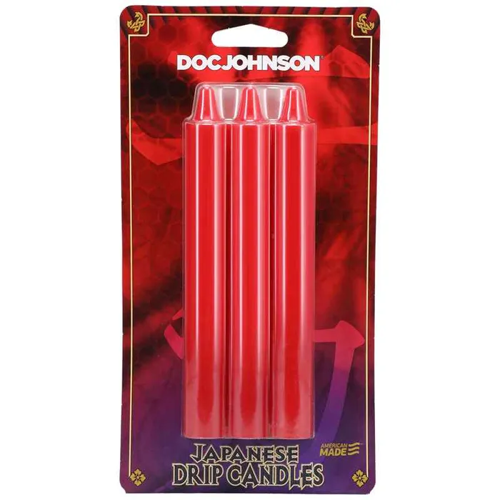 Doc Johnson Vibrators Japanese Drip Candles Red