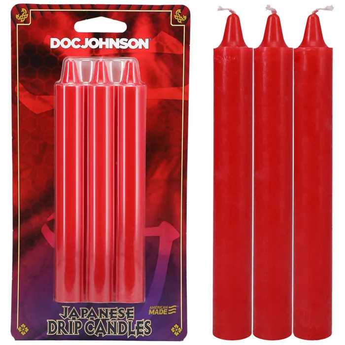 Doc Johnson Vibrators Japanese Drip Candles Red