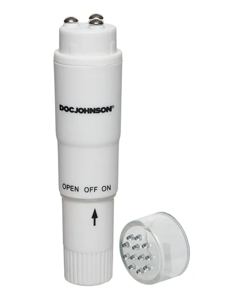 Doc Johnson Vibrators White Nights Velvet Touch Pocket Rocket Waterproof White Doc Johnson Vibrators White Nights Velvet Touch Pocket Rocket Waterproof White