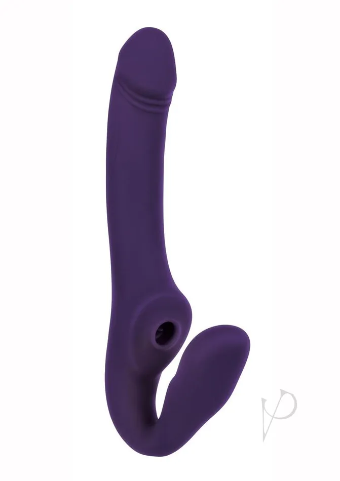 Evolved 2 Become 1 Rechargeable Silicone Vibrator with Remote Control Purple Female Sex Toys