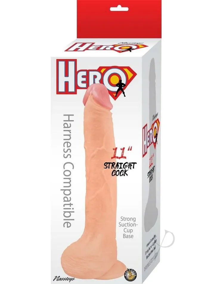 Female Sex Toys Hero Straight Cock Realistic Dildo with Suction Cup 11in Vanilla Hero Female Sex Toys Hero Straight Cock Realistic Dildo with Suction Cup 11in Vanilla Hero