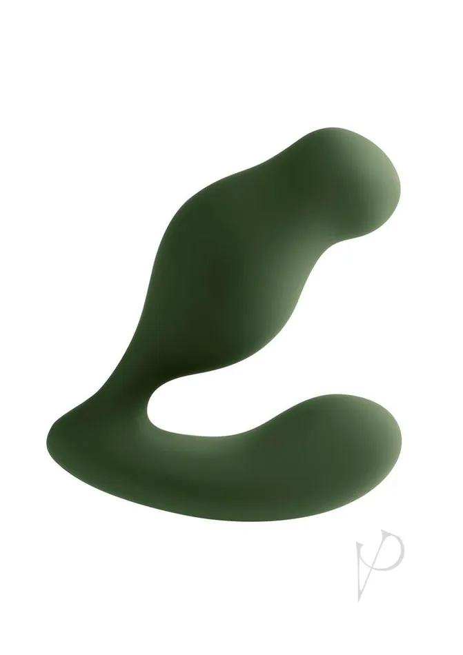 Female Sex Toys Zero Tolerance Zero Tolerance The Sergeant Rechargeable Silicone Prostate Vibrator with Remote Control Green