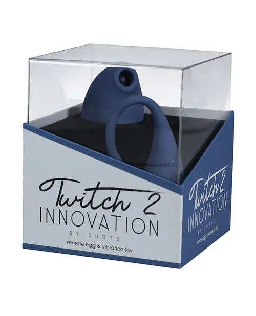 Innovation Twitch 2 Silicone Rechargeable Suction and Flapping Vibrator with Remote Control Egg Blue Female Sex Toys Innovation Twitch 2 Silicone Rechargeable Suction and Flapping Vibrator with Remote Control Egg Blue Female Sex Toys