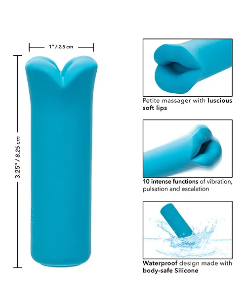 Kyst Lips Rechargeable Silicone Bullet Vibrator Blue Kyst Female Sex Toys