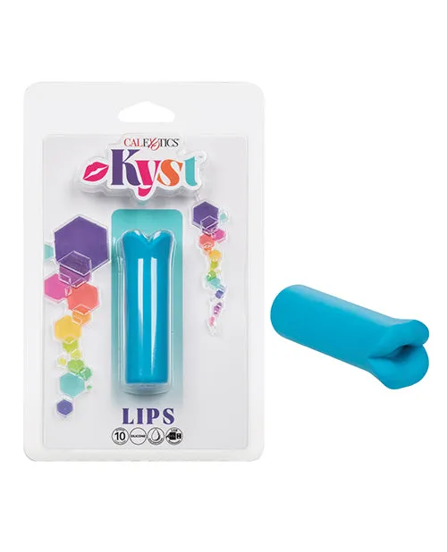 Kyst Lips Rechargeable Silicone Bullet Vibrator Blue Kyst Female Sex Toys