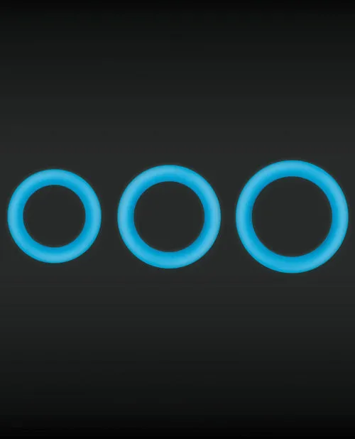 Male Sex Toys Firefly Firefly Halo Small Silicone Cock Ring Glow In The Dark Blue