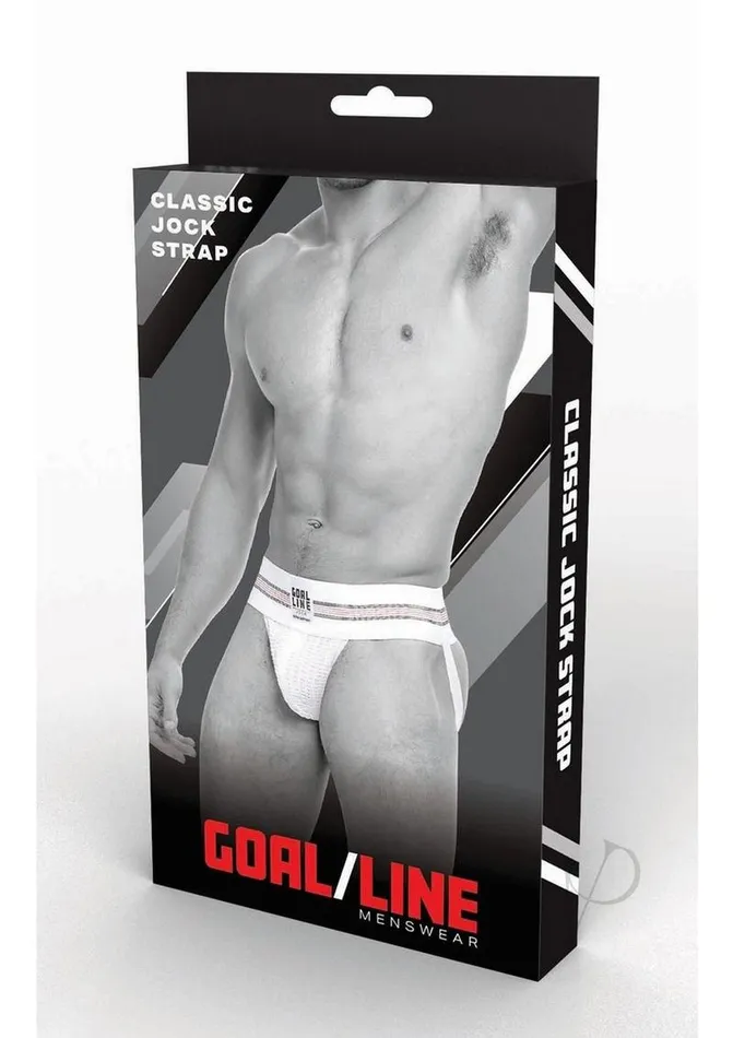 Male Sex Toys Goal Line Goal Line Class Jockstrap LargeXLarge White