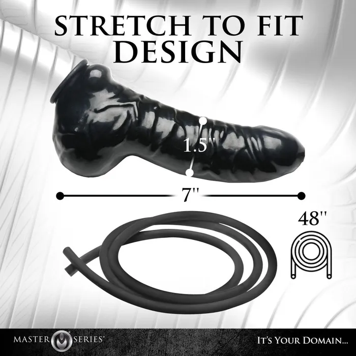 Master Series Guzzler Realistic Penis Sheath with Tube Male Sex Toys
