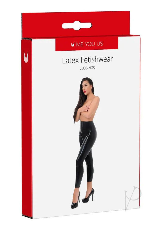 ME YOU US Latex Leggings Large Black Me You Us Anal