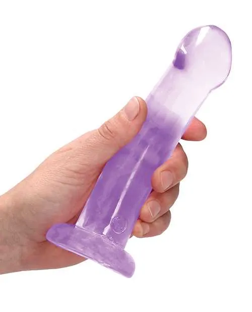 Real Rock RealRock Crystal Clear Non Realistic Dildo with Suction Cup 67in Purple Female Sex Toys Real Rock RealRock Crystal Clear Non Realistic Dildo with Suction Cup 67in Purple Female Sex Toys