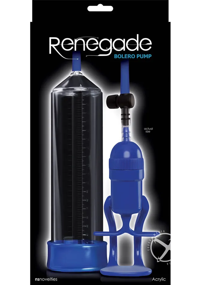Renegade Renegade Bolero Penis Pump Blue Male Sex Toys