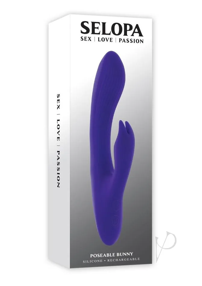 Selopa Poseable Bunny Rechargeable Silicone Rabbit Vibrator Purple Selopa Female Sex Toys Selopa Poseable Bunny Rechargeable Silicone Rabbit Vibrator Purple Selopa Female Sex Toys