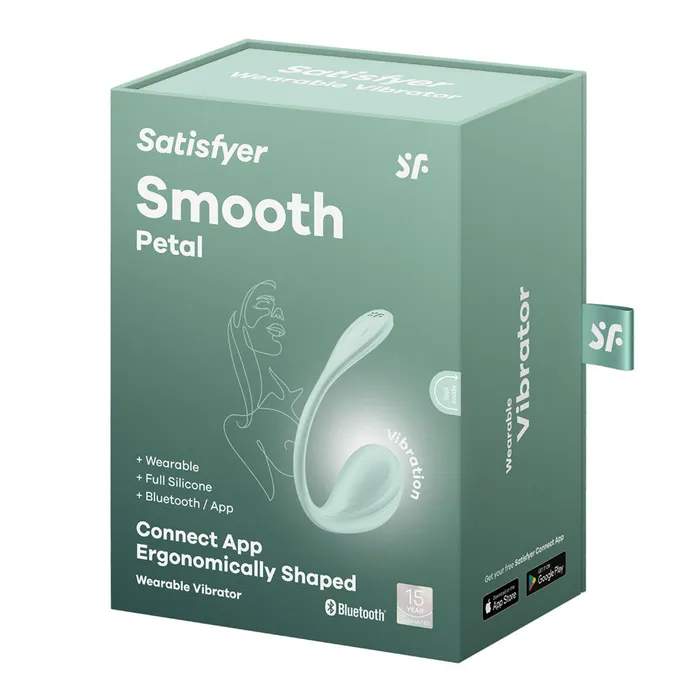 Vibrators Satisfyer Satisfyer Mint Smooth Petal Egg Vibrator