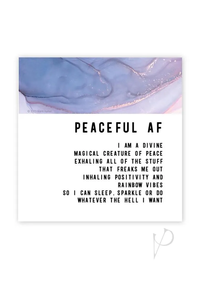 Warm Human Peaceful AF Magnet Warm Human Vibrators