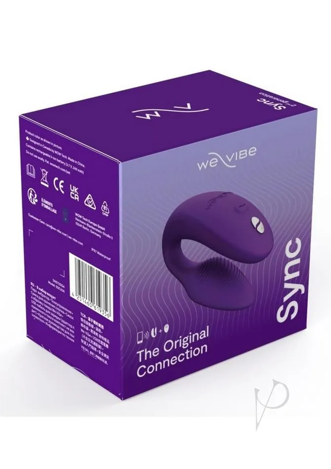 We Vibe Female Sex Toys WeVibe Sync 2 Rechargeable Silicone Couples Vibrator with Remote Control Purple We Vibe Female Sex Toys WeVibe Sync 2 Rechargeable Silicone Couples Vibrator with Remote Control Purple