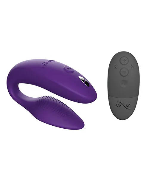We Vibe Female Sex Toys WeVibe Sync 2 Rechargeable Silicone Couples Vibrator with Remote Control Purple