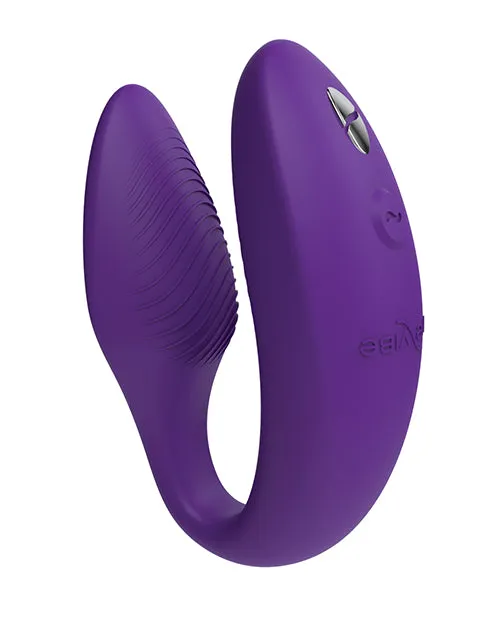 We Vibe Female Sex Toys WeVibe Sync 2 Rechargeable Silicone Couples Vibrator with Remote Control Purple