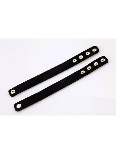 Anal Perfect Fit Neoprene Snap Cockrings Black