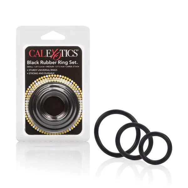 CalExotics Anal Rubber Ring Set Black 3