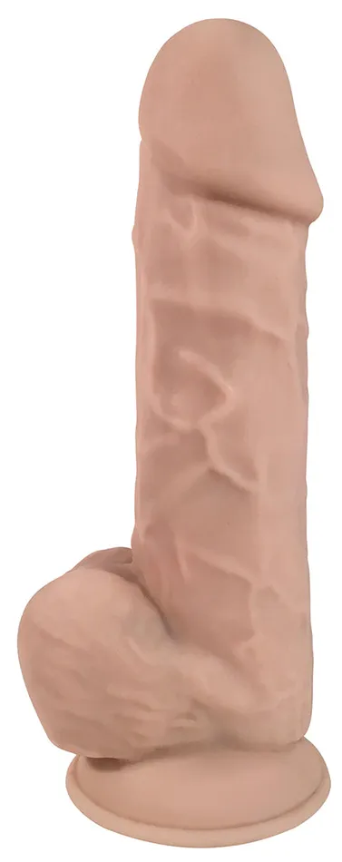 Dildos Curve Toys 8 Inch Fleshstixxx Silicone Dildo With Balls Vanilla