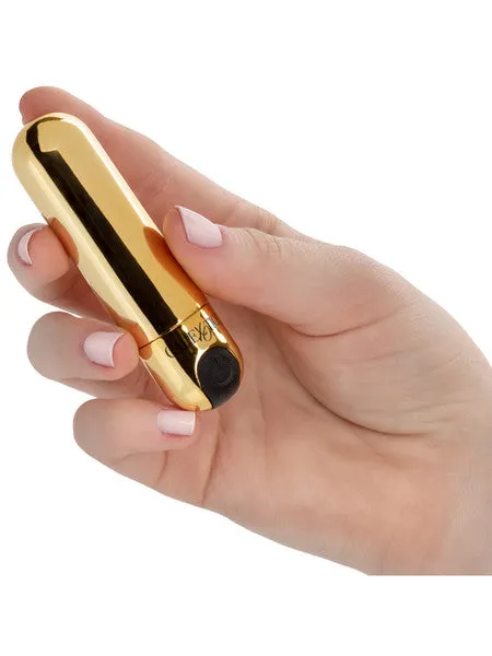 Female Sex Toys CalExotics Rechargeable Hideaway Bullet Gold