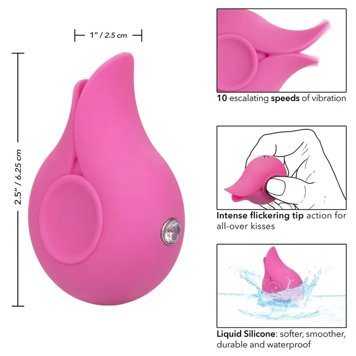 Female Sex Toys LuvMor Kisses Flickering Clitoral Stimulator California Exotic