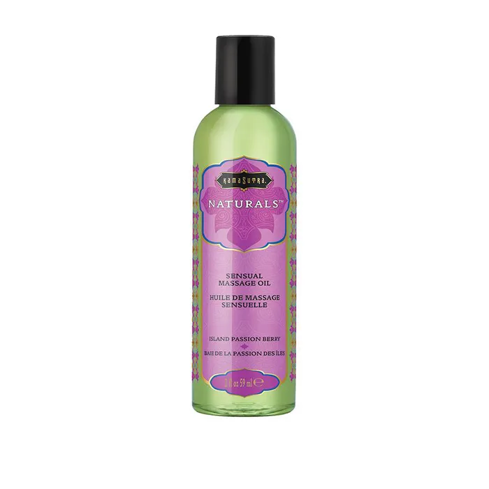 Kama Sutra Couples Naturals Massage Oil Island Passion Berry 2 Fl Oz 59 ml
