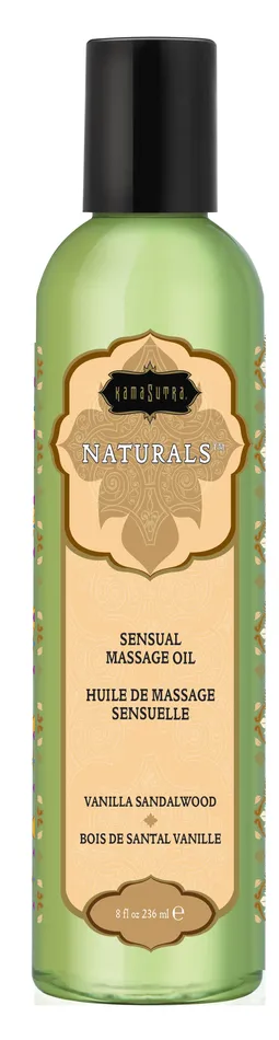 Kama Sutra Couples Naturals Massage Oil Vanilla Sandalwood 8 Fl Oz