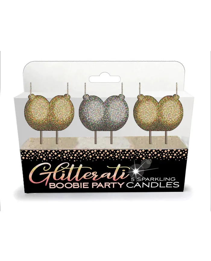 Little Genie Anal Glitterati Boobie Candle Set