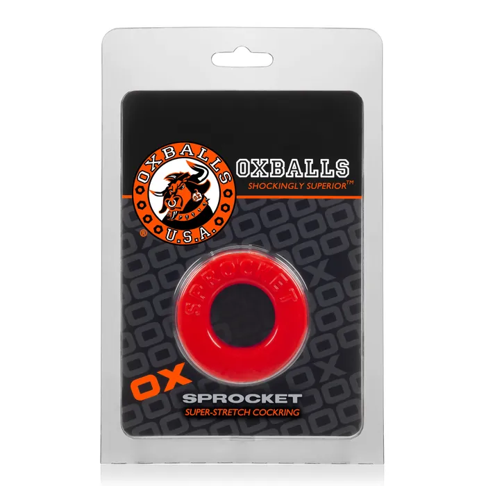 Oxballs Vibrators Sprocket Cockring Atomic Jock Red