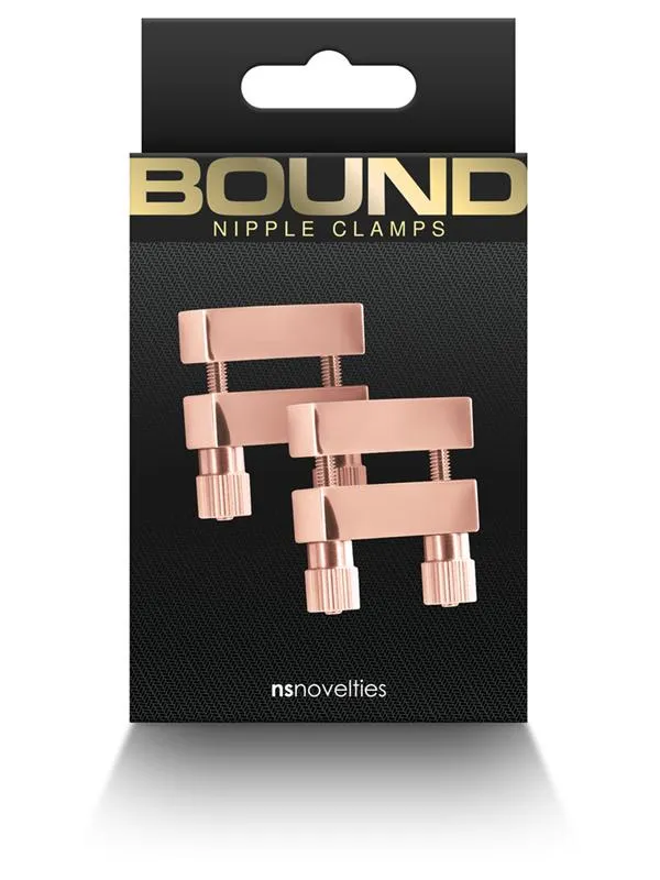 Vibrators NS Novelties Bound Nipple Clamps V1 Rose Gold Vibrators NS Novelties Bound Nipple Clamps V1 Rose Gold