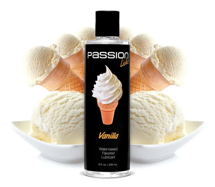 XR Brands Passion Lubricant Dildos Passion Licks Vanilla Water Based Flavored Lubricant 8 Oz XR Brands Passion Lubricant Dildos Passion Licks Vanilla Water Based Flavored Lubricant 8 Oz