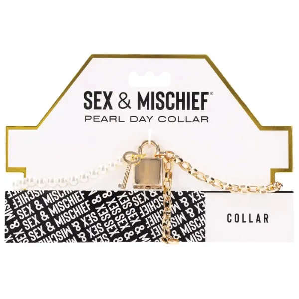 Couples Sex Mischief Pearl Day Collar OSAS Couples Sex Mischief Pearl Day Collar OSAS