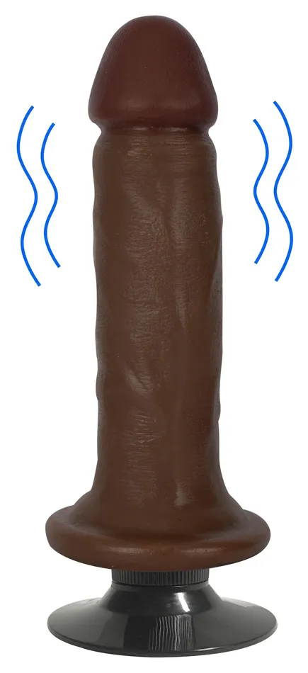 Curve Toys Jock Dark Vibrating Dildo 6 Inch Anal