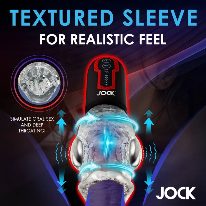 Curve Toys Male Sex Toys Spinning and Thrusting Masturbator with 2 Bullets