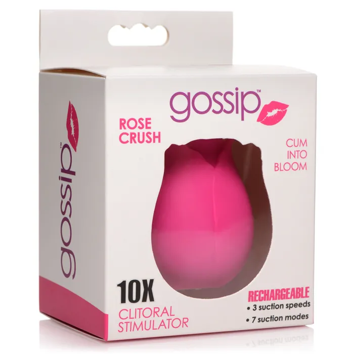 Female Sex Toys Curve Toys 10X Rose Crush Silicone Clitoral Stimulator